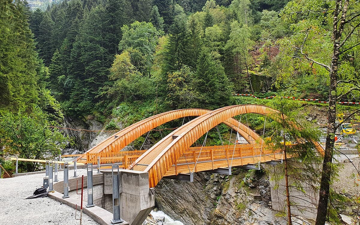 Bondasca: il nuovo ponte Marlun